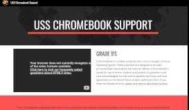 
							         USS Chromebook Support								  
							    