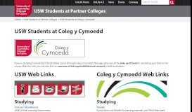 
							         USW Students at Coleg y Cymoedd | University of South Wales								  
							    
