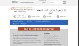 
							         UT Counseling and Mental Health Center								  
							    