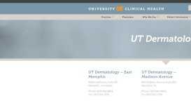 
							         UT Dermatology : University Clinical Health								  
							    