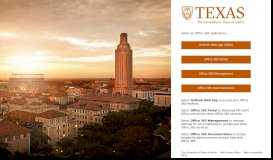 
							         UT Office 365 - The University of Texas at Austin								  
							    