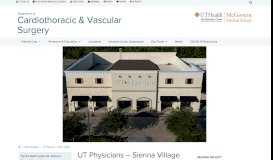
							         UT Physicians – Sienna Village | The Department of Cardiothoracic ...								  
							    