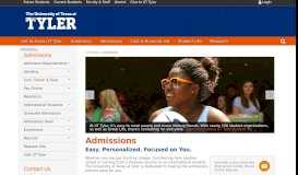 
							         UT Tyler Admissions | College Admission Requirements | Apply								  
							    