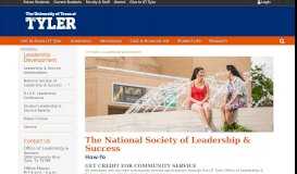 
							         UT Tyler Chapter of The National Society of Leadership ...								  
							    