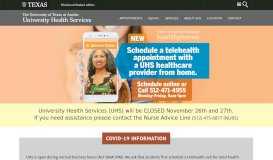 
							         UT University Health Services - Austin								  
							    