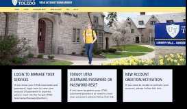 
							         UTAD Account Management - The University of Toledo								  
							    