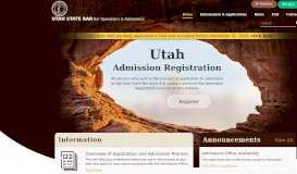 
							         Utah State Bar Admissions and Application Process								  
							    