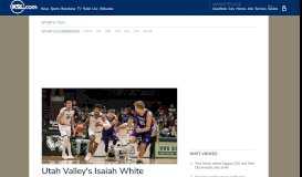 
							         Utah Valley's Isaiah White withdraws from NCAA transfer portal, will ...								  
							    