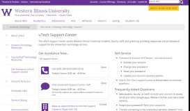 
							         uTech Support Center - Western Illinois University								  
							    