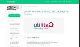 
							         Utilita: Reviews, Energy, Top Up, Login & Contact | theswitch ...								  
							    