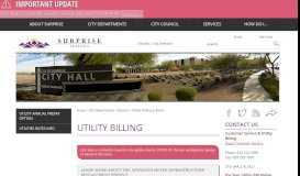 
							         Utility Billing | Official Website - Surprise, Arizona								  
							    