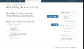 
							         Utility Billing Payment Portal - Municipal Online Services								  
							    