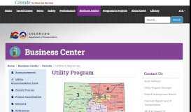 
							         Utility Program — - Colorado Department of Transportation								  
							    