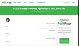 
							         Utility Revert to Owner Agreements for Landlords | RentPrep								  
							    