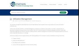 
							         Utilization Management - Partners Behavorial Health Management ...								  
							    
