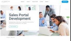 
							         Utilizing an Enterprise Sales Portal to Boost Sales - Clarity Ventures								  
							    