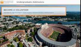 
							         UTK Admissions - The University of Tennessee, Knoxville								  
							    
