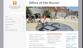 
							         UTK Bursar's Office - The University of Tennessee, Knoxville								  
							    
