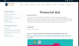 
							         UTP Financial Aid - Universiti Teknologi PETRONAS								  
							    