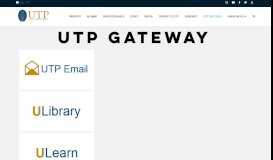 
							         UTP UTP Gateway - Universiti Teknologi PETRONAS								  
							    