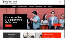 
							         UTS Insearch: Pathway Provider to University of Technology Sydney								  
							    