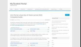 
							         UUJ portal or University of Ulster Complete user guide								  
							    