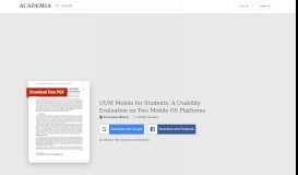 
							         UUM Mobile for Students: A Usability Evaluation on Two Mobile OS ...								  
							    