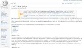 
							         UVa Online Judge - Wikipedia								  
							    