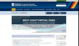 
							         UVic Co-op Program and Career Services - University of Victoria								  
							    
