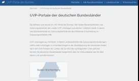 
							         UVP-Portale der deutschen Bundesländer | UVP-Portal								  
							    