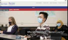 
							         UW-Eau Claire – Barron County | University of Wisconsin-Eau Claire ...								  
							    