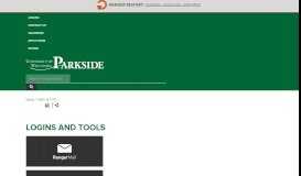 
							         UW-Parkside Logins and Tools								  
							    