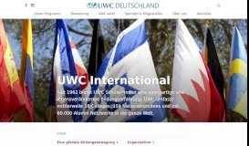 
							         UWC International · UWC Deutschland								  
							    