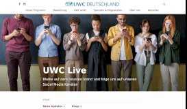 
							         UWC Live · UWC Deutschland								  
							    