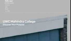
							         UWC Mahindra College | International Baccalaureate (IB) pre ...								  
							    