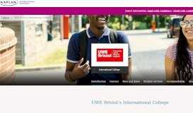 
							         UWE Bristol's International College (UWEBIC) | Kaplan Pathways								  
							    