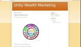 
							         UWealth Registration - Unity Wealth Marketing								  
							    