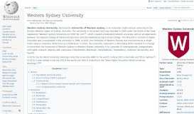 
							         UWS Village - Wikipedia								  
							    