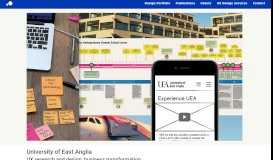 
							         UX research and design – University of East Anglia | Thinkamigo Digital								  
							    