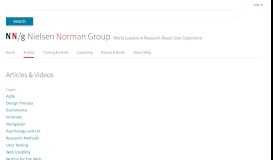 
							         UX & Usability Articles from Nielsen Norman Group								  
							    