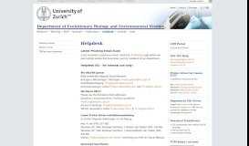 
							         UZH - Department of Evolutionary Biology and Environmental Studies ...								  
							    