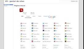 
							         V9 - portal de sites - Google Sites								  
							    
