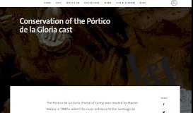 
							         V&A · Conservation of the Pórtico de la Gloria cast								  
							    