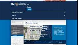 
							         VA Home Loans Home - Veterans Benefits Administration - VA.gov								  
							    