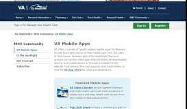 
							         VA Mobile Apps - My HealtheVet								  
							    