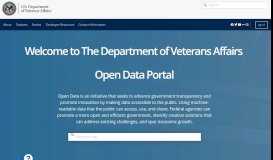 
							         VA Open Data - VA.gov								  
							    