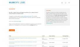 
							         Vacancies at UNOPS - UNOPS Jobs								  
							    