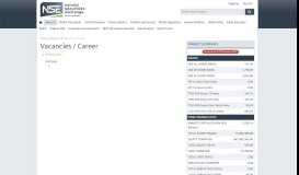 
							         Vacancies / Career - Nairobi Securities Exchange (NSE)								  
							    