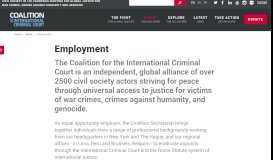 
							         Vacancies - Coalition for the ICC								  
							    