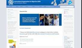 
							         Vacancies | International Organization for Migration (IOM)								  
							    